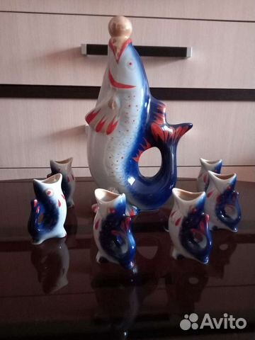 Набор: штоф и 6 рюмок времен СССР