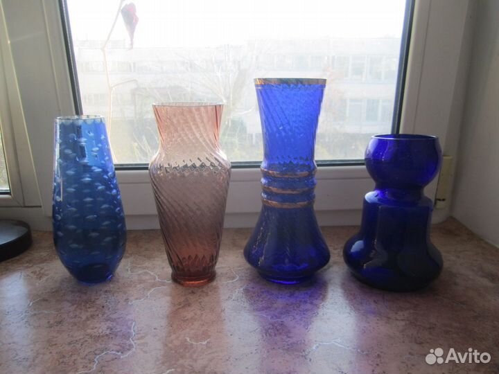 Посуда из цветного стекла