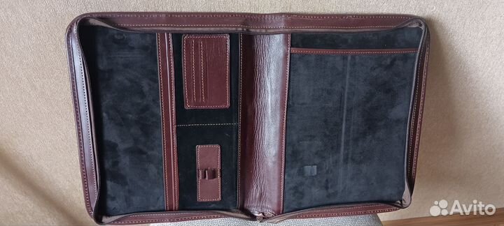 Кожаная папка для документов a4