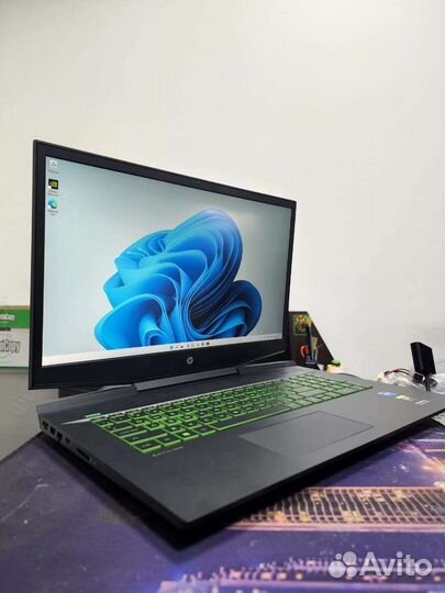 Новый игровой ноутбук HP i5-11300H rtx3050 17.3