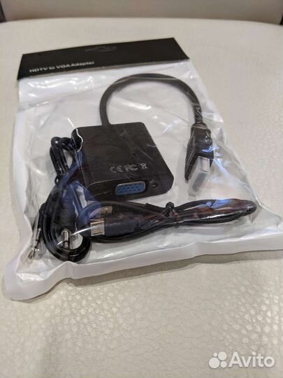Переходник hdmi-VGA с аудио и доп.питанием