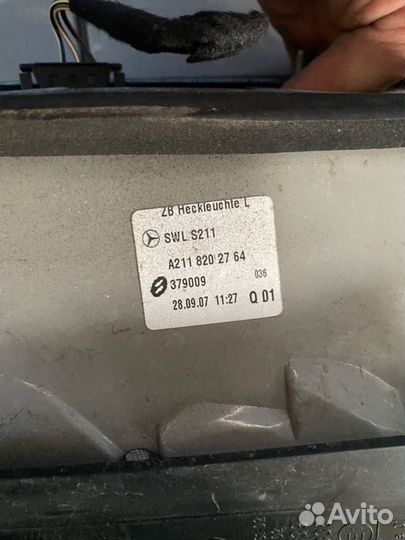 Фонарь в крыло левый Mercedes-Benz E-Class W211