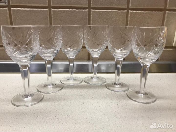 Хрустальная рюмка СССР ретро винтаж