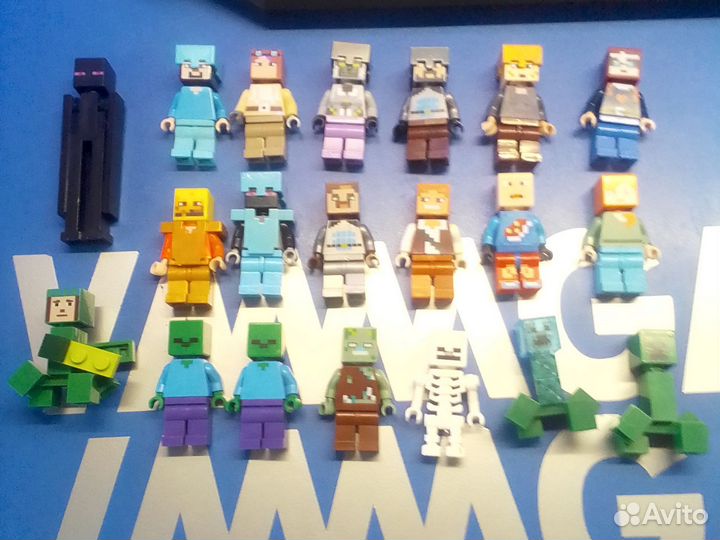 Lego минифигурки minecraft