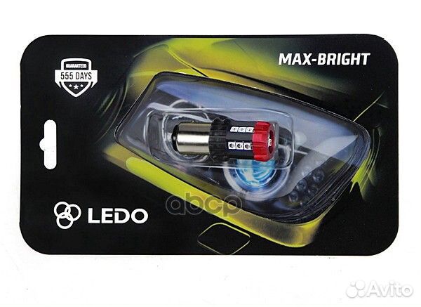 Лампа светодиодная P21/5W 18SMD 12V-24V кр