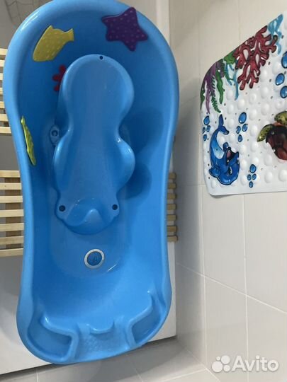 Ванночка для купания с горкой