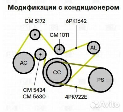 Ролик натяжителя trialli CM 5630