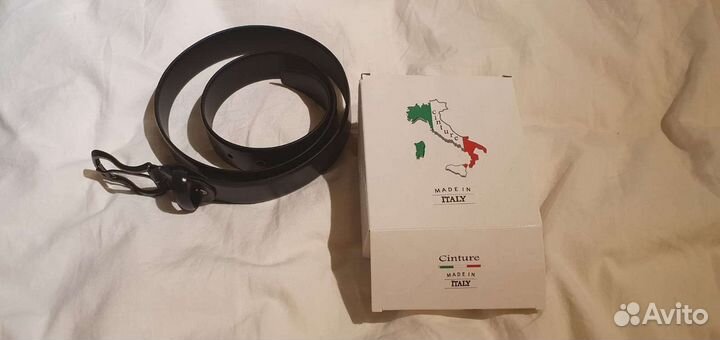 Итальянский ремень кожаный мужской
