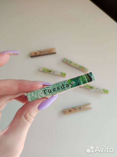 Прищепки деревянные декоративные