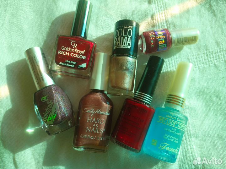 Пробники парфюмерии, лаки для ногтей, дамские шт