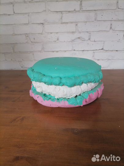 Леденец пончик макарун из пенопласта декор