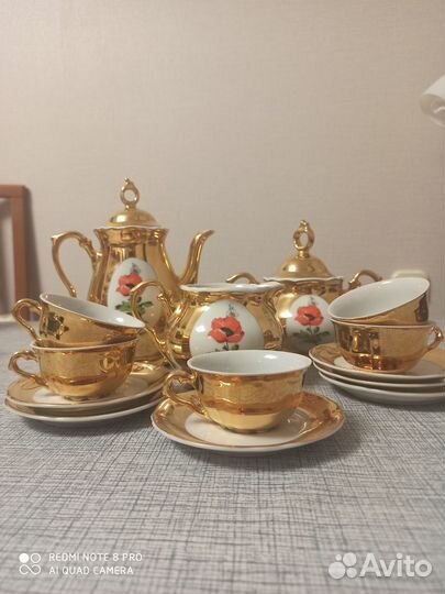 Чайный кофейный сервиз фарфор Винтаж