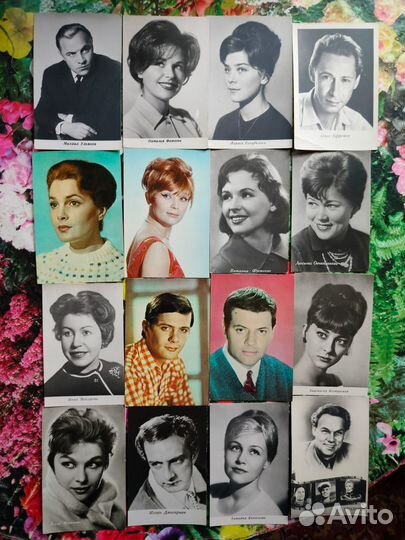 Открытки, фотографии артистов 50-70-х гг. Редкие