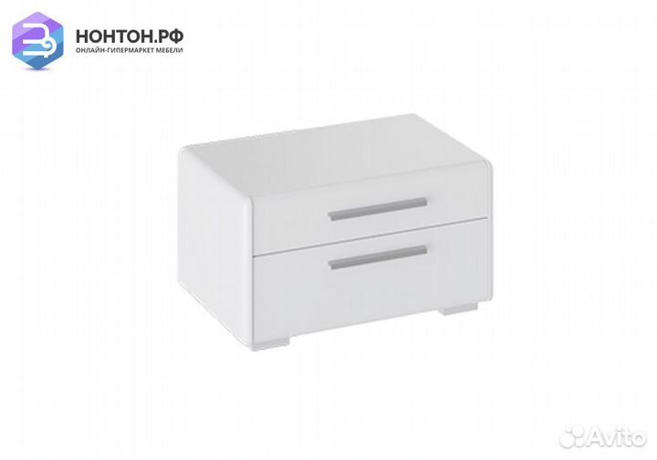 Тумба Наоми прикроватная белый глянец