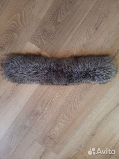 Мех чернобурки воротник