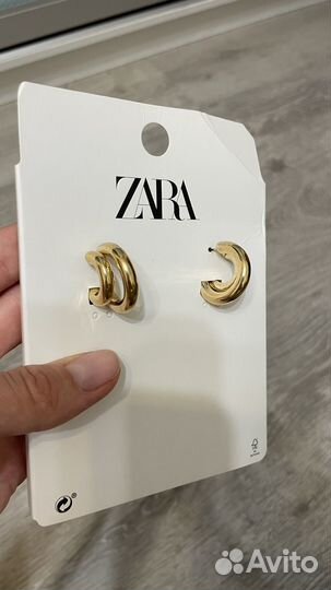 Крупные серьги zara