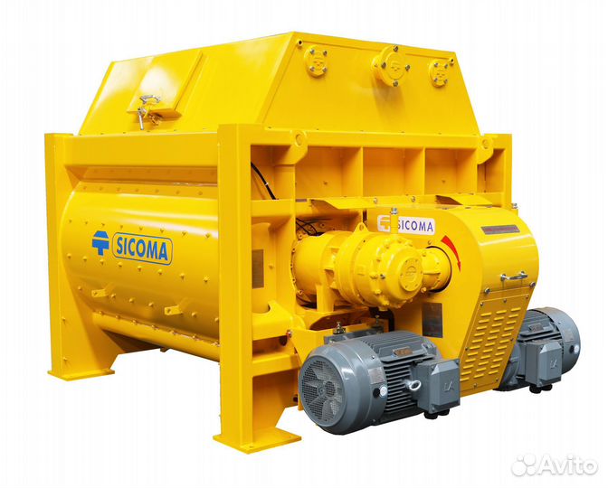 Бетоносмеситель двухвальный sicoma MSO 1750/1256