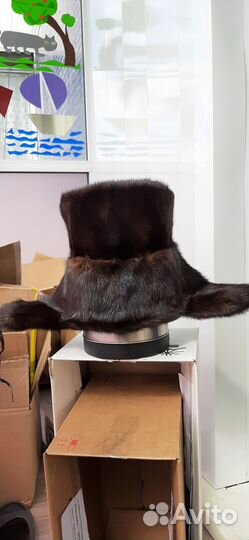 Шапка ушанка мужская норка