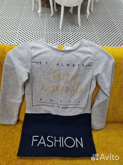 Джинсовые вещи пакетом для девочки рост 140