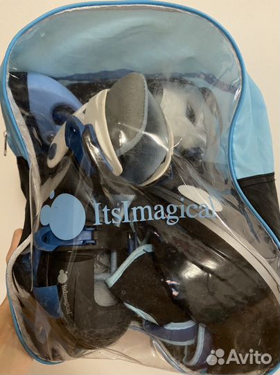 Детские ролики и защита, шлем