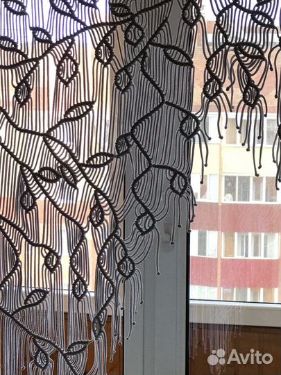 Шторы макраме