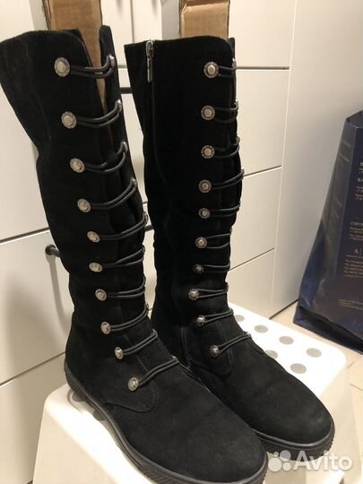 Сапоги теплые замшевые натуральные 40 размера