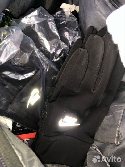 Перчатки nike, для зимнего сезона