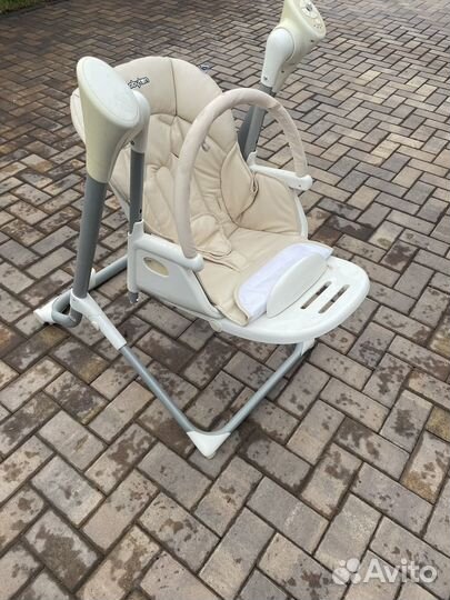 Стульчик-качели Babyton 2в1 с пультом Д/У Beige