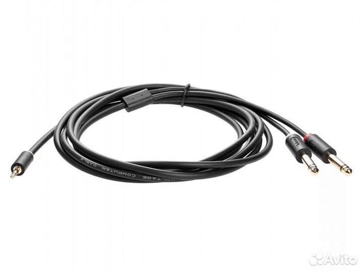 Кабель 3.5мм - 2 х 6.35 PRO 3,0 метра
