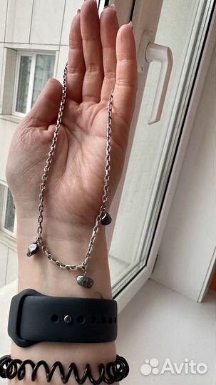 Серебряное колье 925 пр. с гематитом от sbleskom
