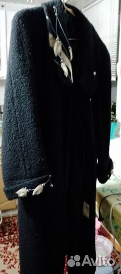 Пальто черное зимнее