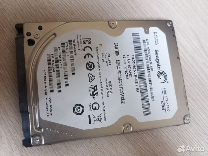 Жесткий диск SATA hdd 2.5 500gb