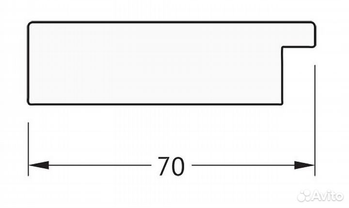 Зеркало Evoform Definite 146х56 BY 3114 в багетно