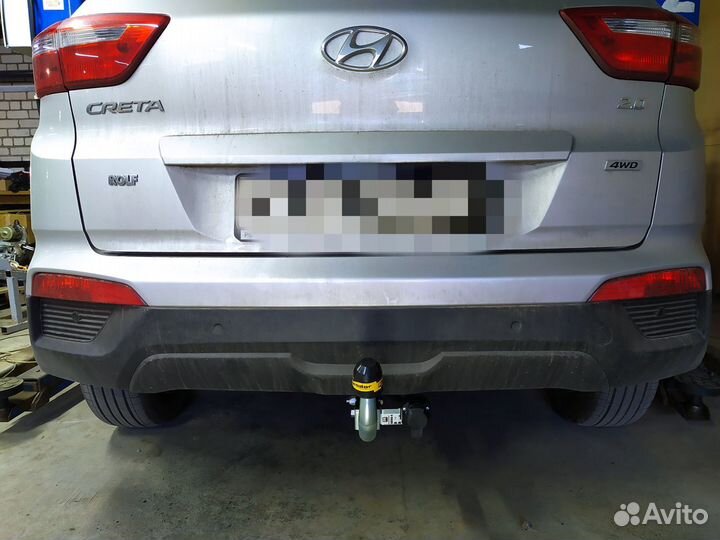 Фаркоп на Hyundai Creta 2016- с оцинкованным шаром