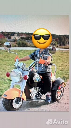 Детский электромобиль мотоцикл