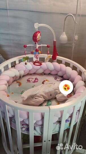 Бортик в кроватку косичка