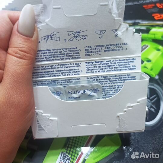 Линзы контактные acuvue двухнедельные -2.5 -2.25