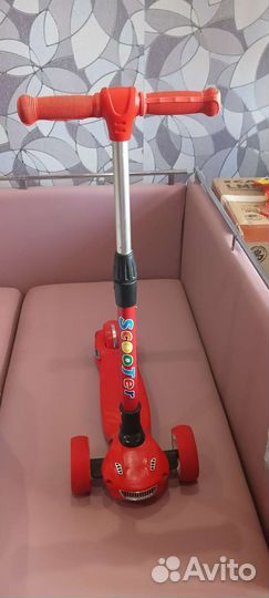 Самокат детский трёхколёсный бу