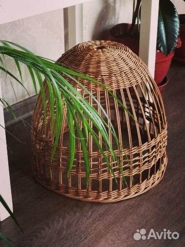 Абажур из эко-лозы 35*35 ручной работы