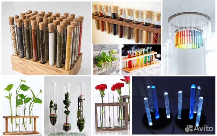 Пробка корковая, Пробирка стеклянная