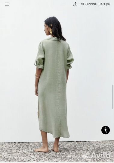 Платье Zara лен