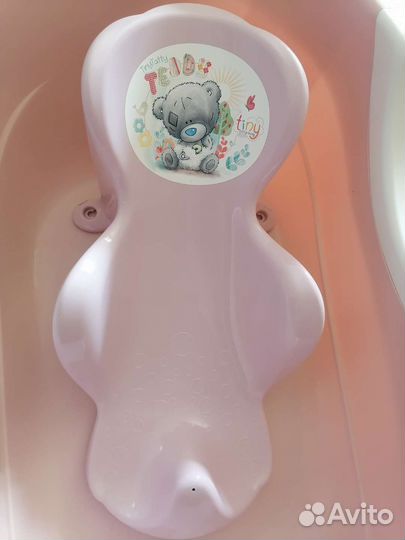 Ванночка для купания с горкой, вместительная