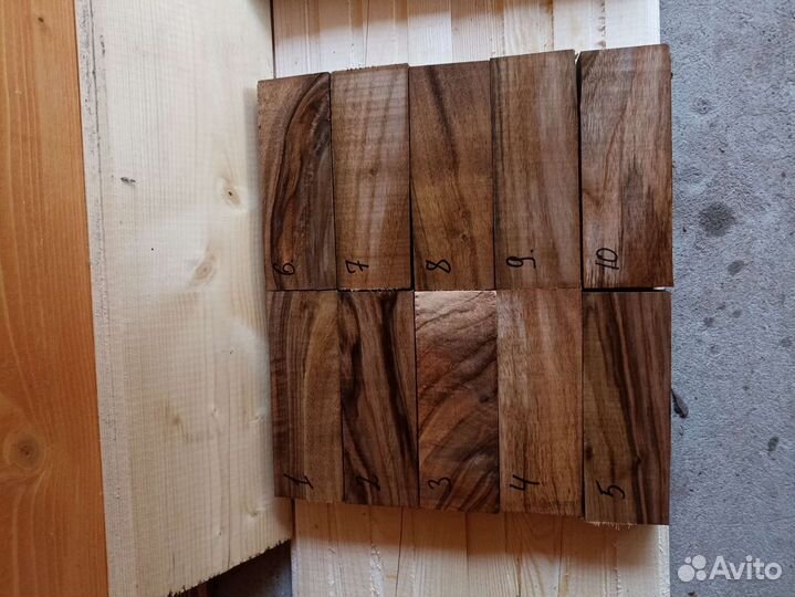 Заготовки орех для рукояти ножа. Корни, капы