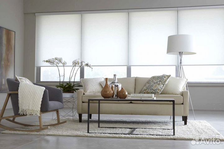 Римские шторы от производителя с электроприводом