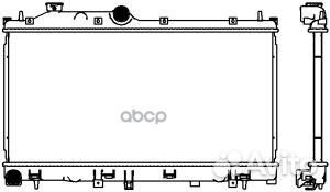 Радиатор системы охлаждения 34218507 Sakura