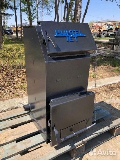 Твердотопливный котёл с увеличенной топкой