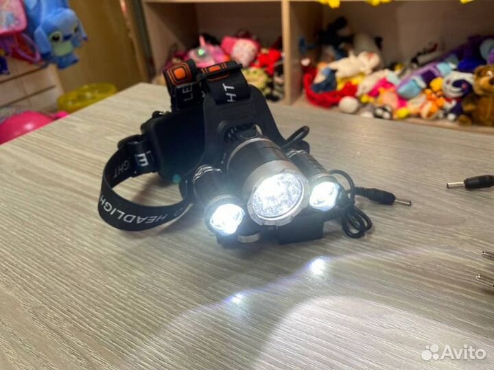Налобный фонарь Led HeadLight Profi с аккумуляторо