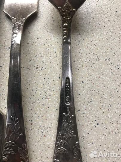 Мельхиоровые вилки ложки СССР