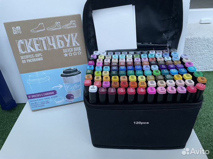 Новый набор маркеров для скетчинга+скетчбук