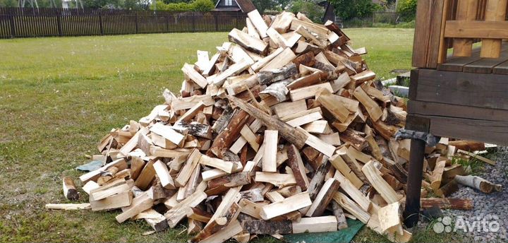 Дрова в укладку любого объема Березовые в Выборге